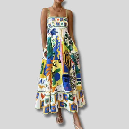 Thessa - Chic and Stylish Women's Printed Dress