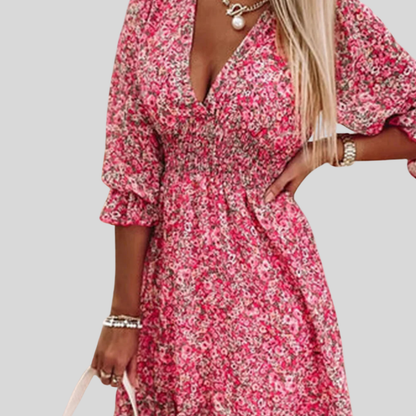 Lily - Floral Mini Dress for Effortless Style