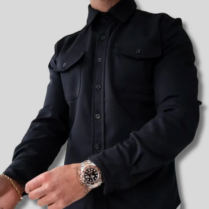 Ryker - Trendy Men's Cardigan Shirt for a Sharp Look