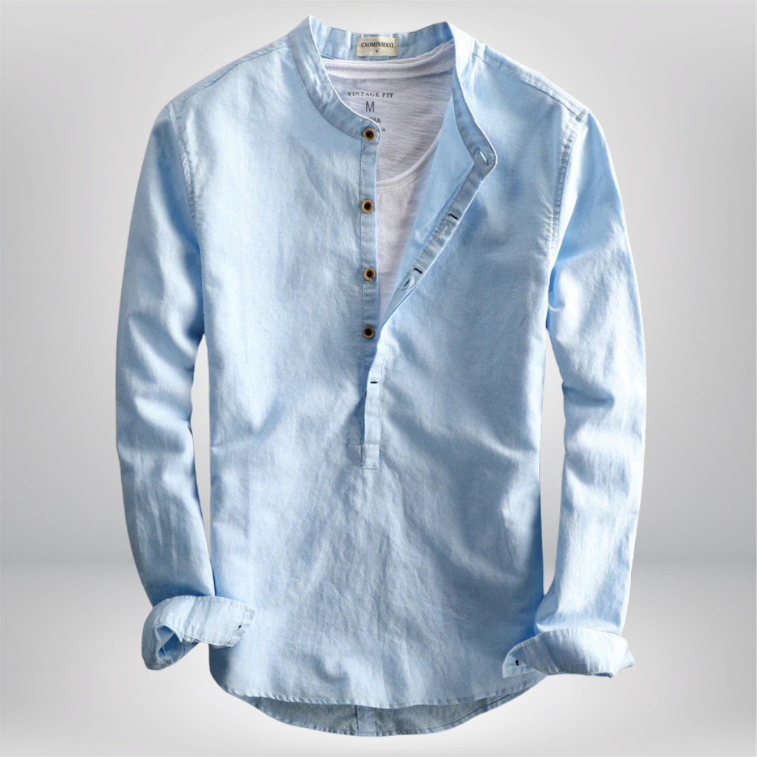 Charlie - Trendy Linen Shirt for Effortless Style