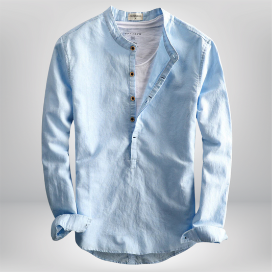Charlie - Trendy Linen Shirt for Effortless Style