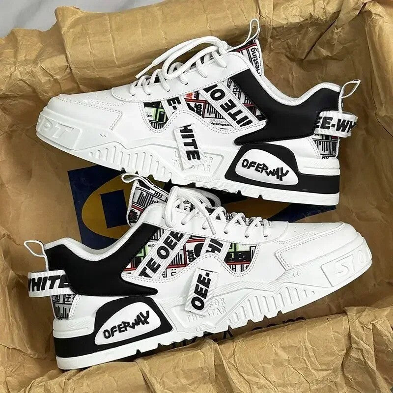 VoltAxis™ Urban Tech Platform Sneaker – Graphic Street Edition