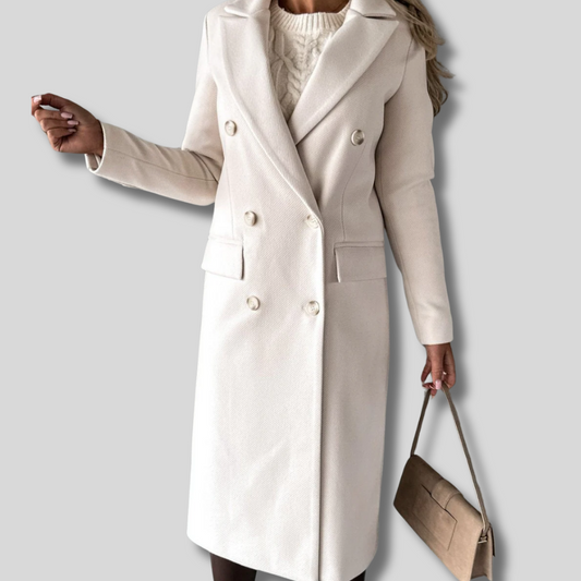 Walcey - Chic and Stylish Long Trench Coat for Women