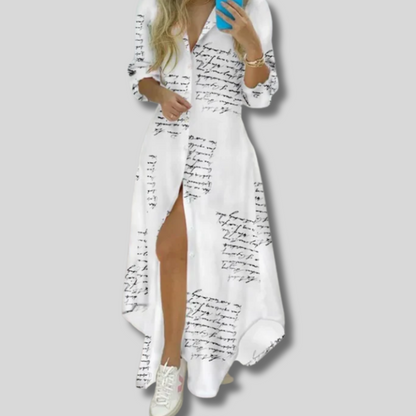 Taylor - Elegant Printed Maxi Beach Dress