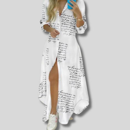 Taylor - Elegant Printed Maxi Beach Dress