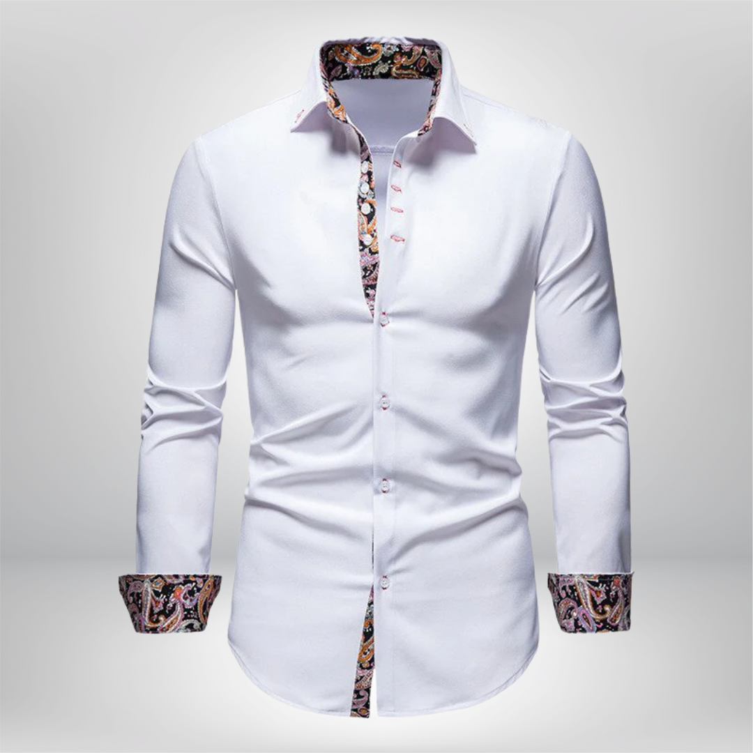 Elevate Your Style with the Benjamin Long Sleeve Chic Shirt