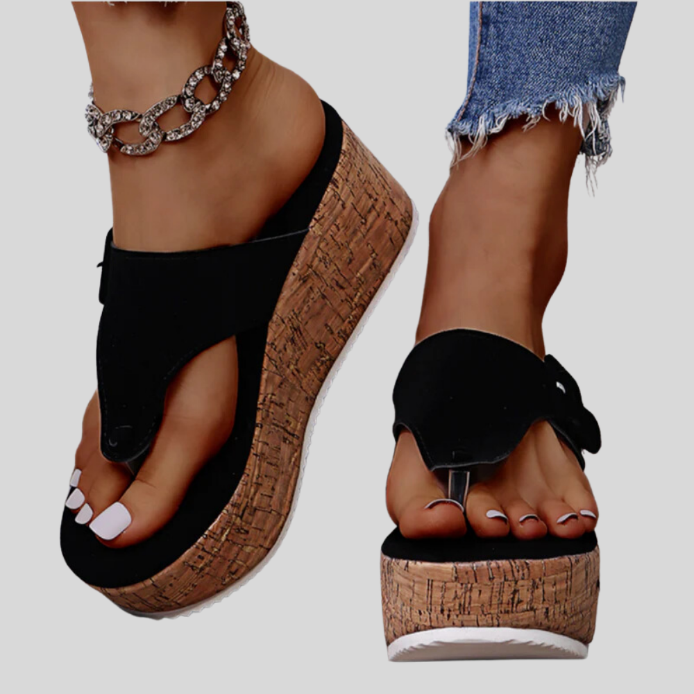 Islay - Stylish High-Sole Summer Flip Flop Sandals