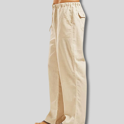 Breezy Summer Linen Relaxed-Fit Trousers for Men