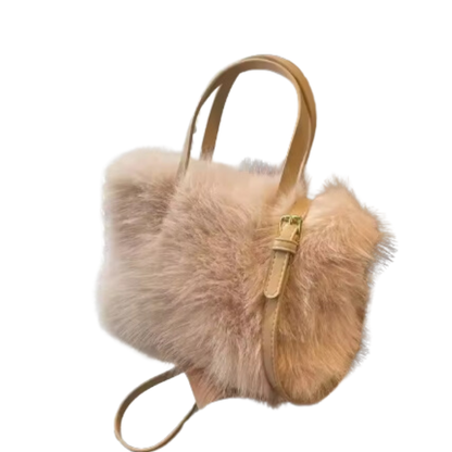 Chic Faux Fur Tote Bag for Stylish Carrying