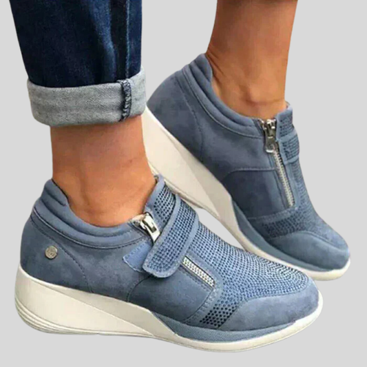 Chloe - Stylish Women's Sneakers Featuring Convenient Zip Closure