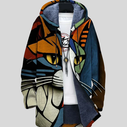 Elevate Your Style with Nyah's Artistic Print Women's Jacket