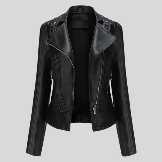 Chic Women's Leather Jacket - Jen Collection