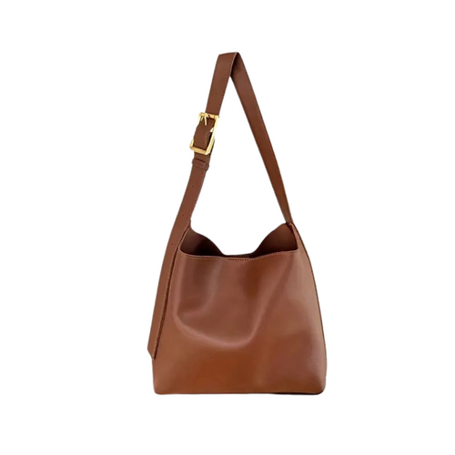 Chic Minimalist Leather Shoulder and Crossbody Bag for Women