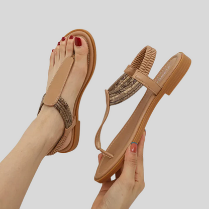 Allinee | Stylish Braided Strap Sandals for Women - Elegance Redefined