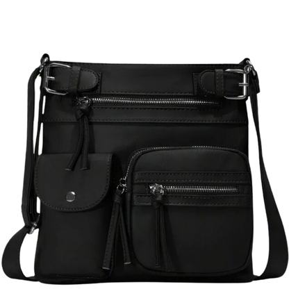 Stylish Leather Shoulder Bag with Ample Compartments
