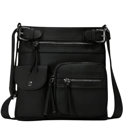 Stylish Leather Shoulder Bag with Ample Compartments