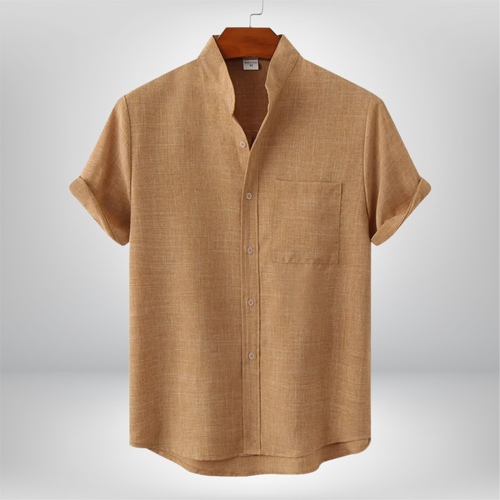 Chase - Stylish Short-Sleeve Linen Shirt for Effortless Casual Chic