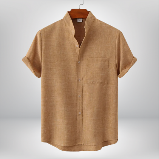 Chase - Stylish Short-Sleeve Linen Shirt for Effortless Casual Chic