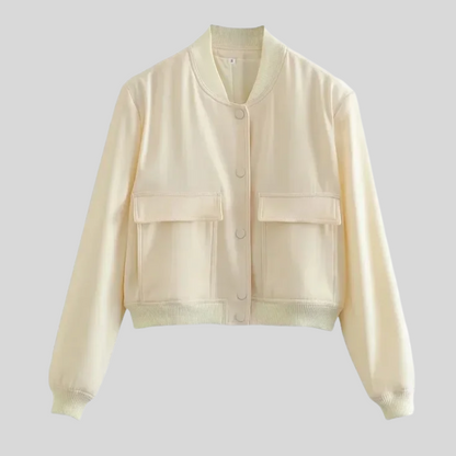 Clancy - Chic Cropped Women's Jacket for Effortless Style
