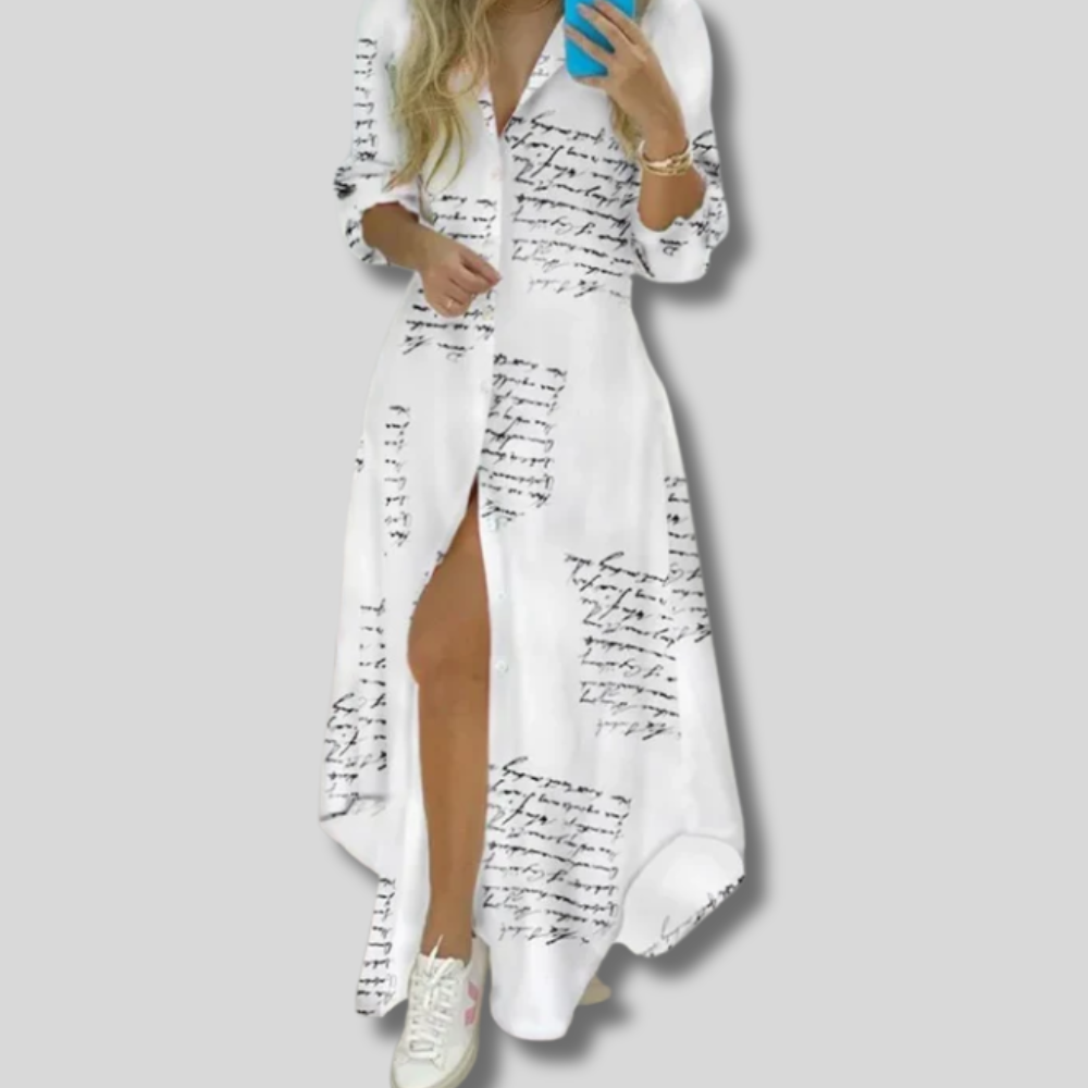 Taylor - Elegant Printed Maxi Beach Dress