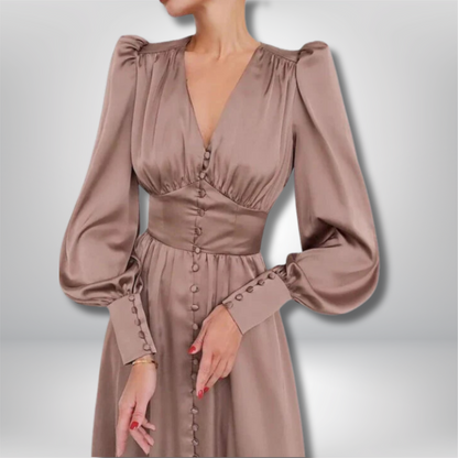Mila - Stunning Satin Dress for a Touch of Elegance