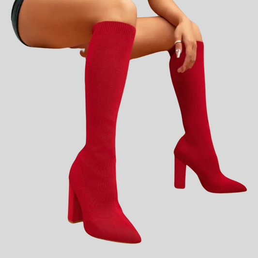 Elevate Your Style with CIARA - Chic Knee-High Sock Boots