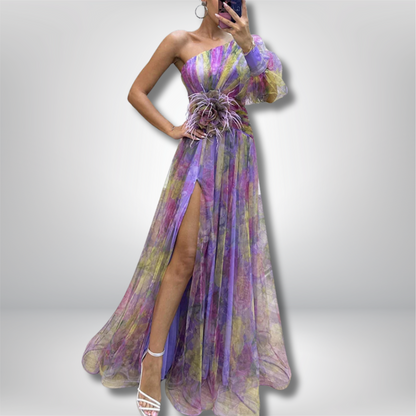 Liz - Stunningly Chic Colorful Dress