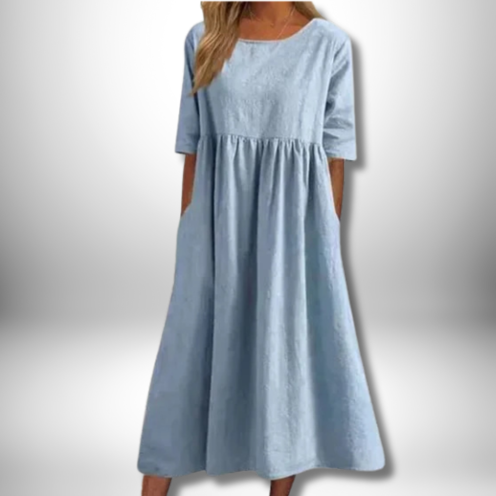 Chic Stella Cotton Dress for Effortless Elegance