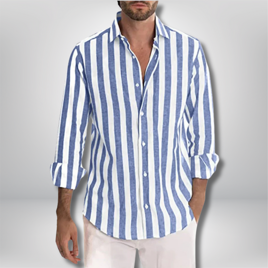 Quin - Trendy Striped Summer Shirt for Effortless Style