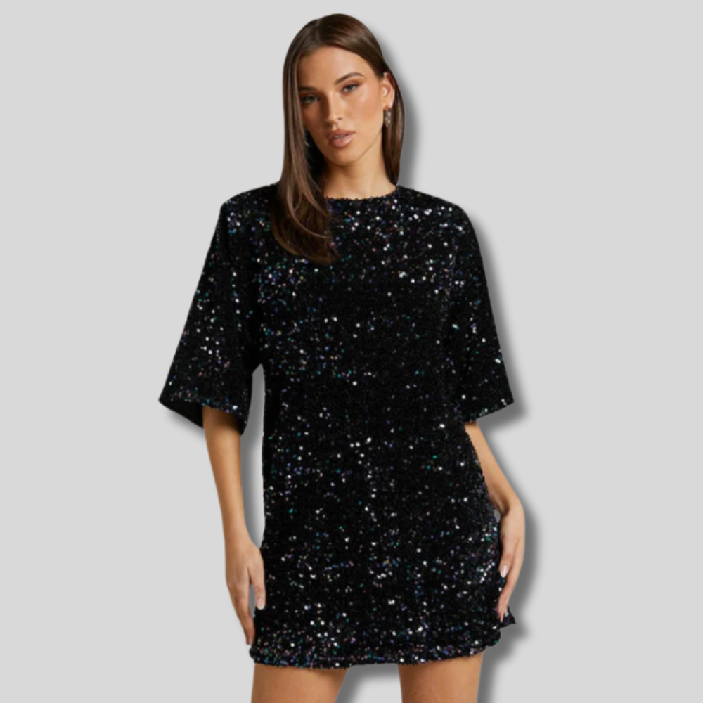 Wilda - Glamorous Sequined Mini Dress for Women