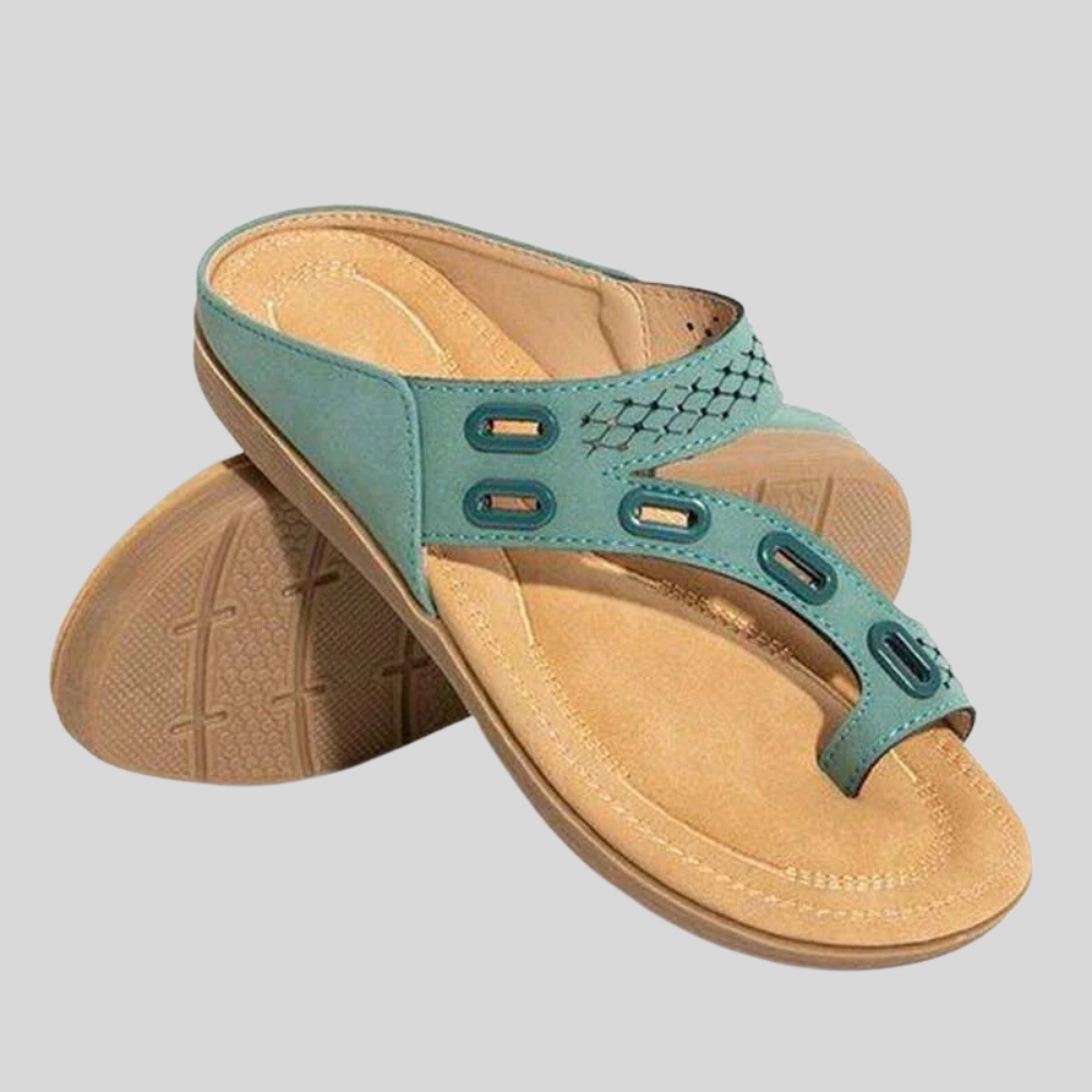 Rosalie - Chic Retro Summer Flip Flops for Ultimate Comfort