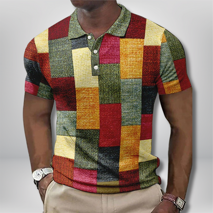 Parker - Stylish Short-Sleeved Checkered Polo Shirt
