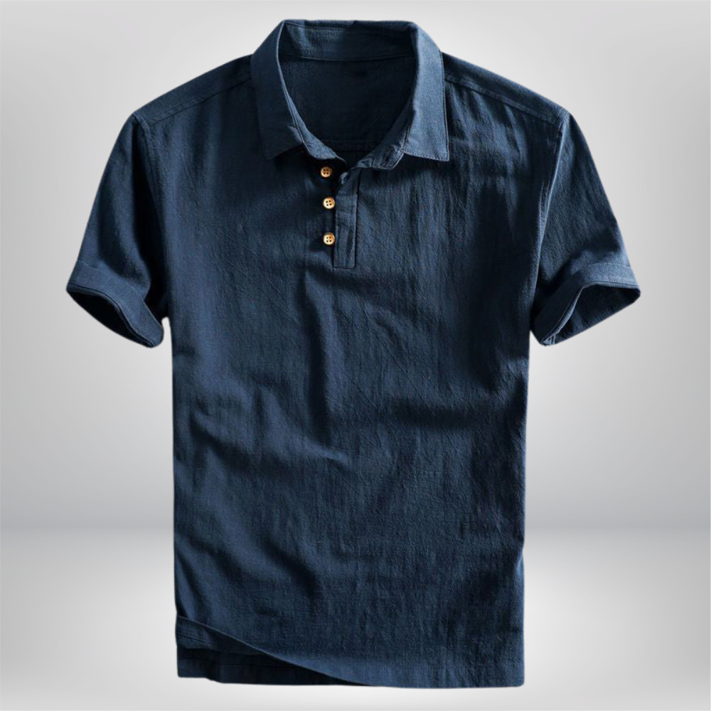 Phoenix - Timeless Linen Polo Shirt for Effortless Style
