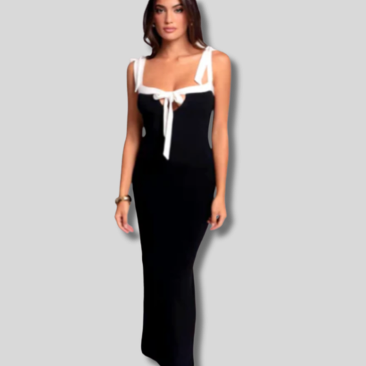 Sara - Elegant Open Back Maxi Dress - Perfect for Summer Beach Days – Women's Must-Have!