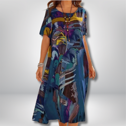 Madison - Chic and Luxurious Long Summer Dress for Effortless Style