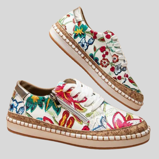 Florafit - Stylish Ergonomic Floral Print Shoes for Comfort and Style