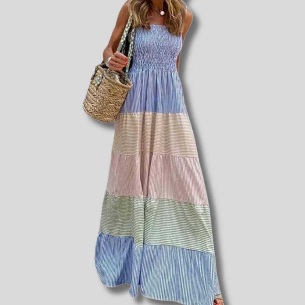 Cecile - Stylish Multicolour Maxi Dress for Women