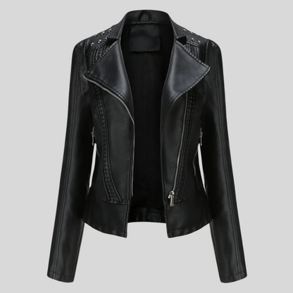 Chic Women's Leather Jacket - Jen Collection