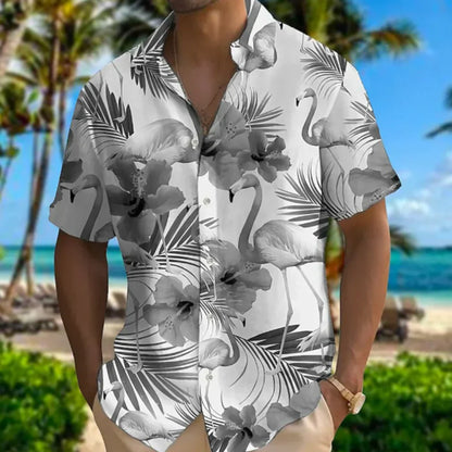 Lennart - Vibrant Short-Sleeved Hawaiian Shirt for a Breezy Look