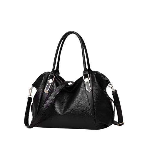 Chic Leather Tote with Dual Handles and Versatile Shoulder Strap