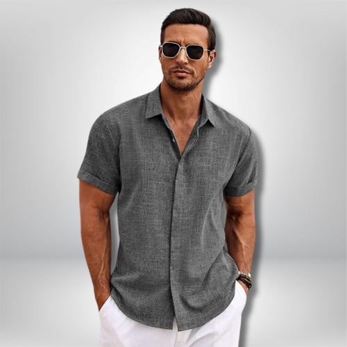 Hayden - Stylish Short-Sleeved Linen Shirt for Effortless Summer Chic
