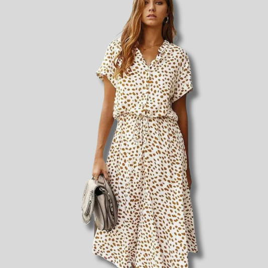 Emily - Effortlessly Chic Bohemian Midi Dress for Summer