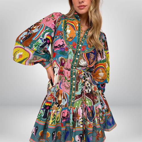 Ella - Graceful Floral Elegance Dress