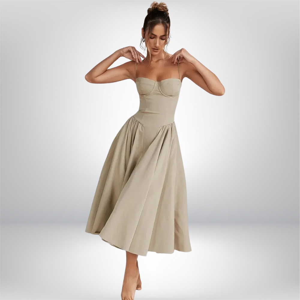 Sade - Chic Sleeveless Elegance Dress