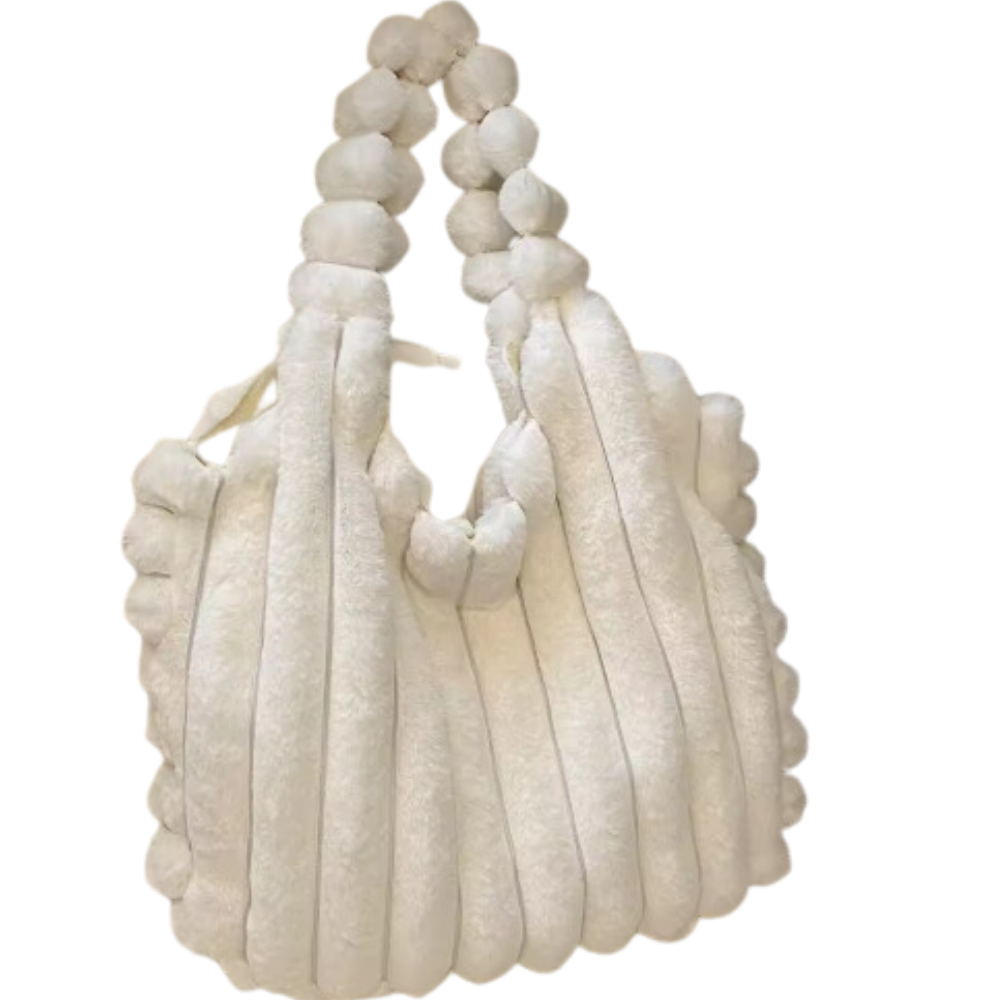 Chic Plush Tote Handbag