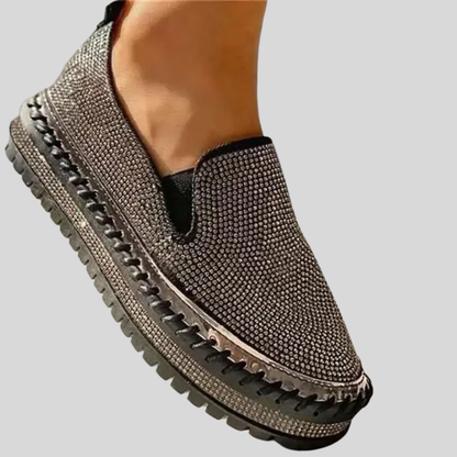 Rosan - Stylish and Cozy Glitter Loafers for Women