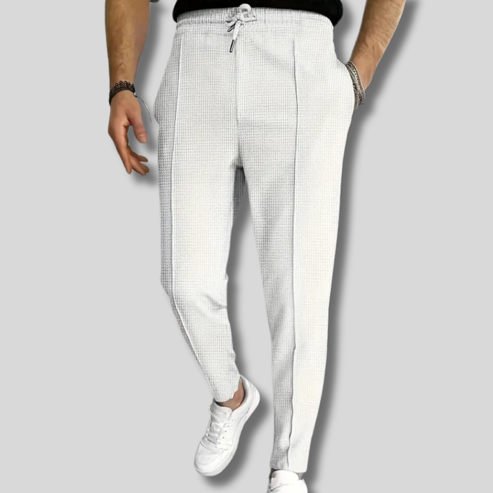 Stylish Men's Waffle Pattern Pants by Marcede