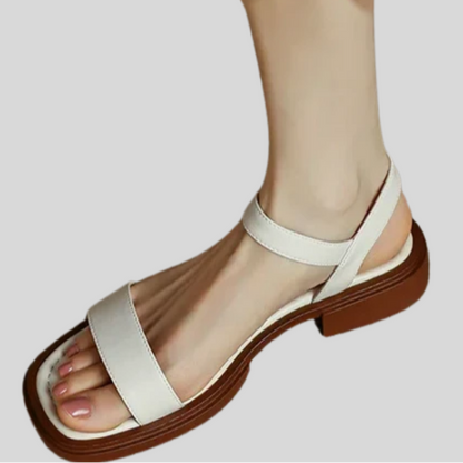 Elegant Comfort: Feby Women's Leather Flats for Chic Style