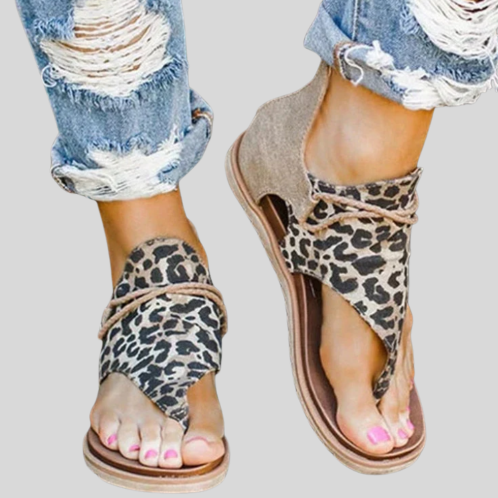 Wai - Stylish Leopard Print Sandals for Women