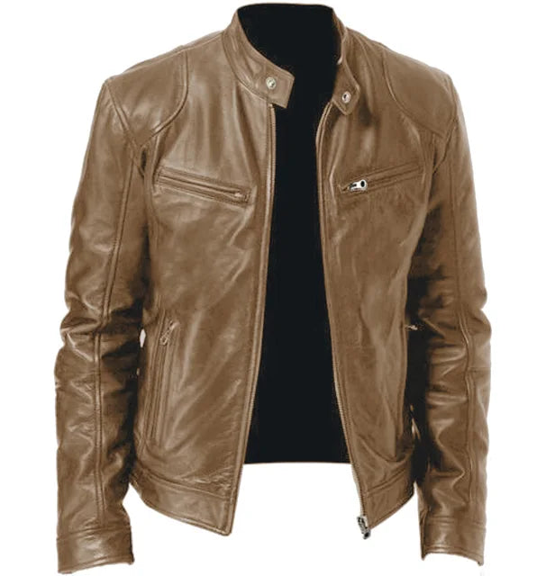 Stylish Glenn Men's Leather Jacket for a Trendy Look